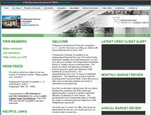 Tablet Screenshot of professionalfinancialconsultants.com